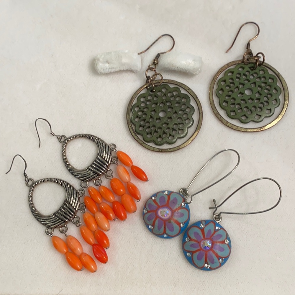 Costume Earrings 3 x $15